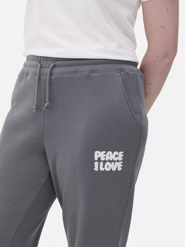 Bedruckte Jogginghose mit Bündchen Bedruckte Jogginghose mit Bündchen