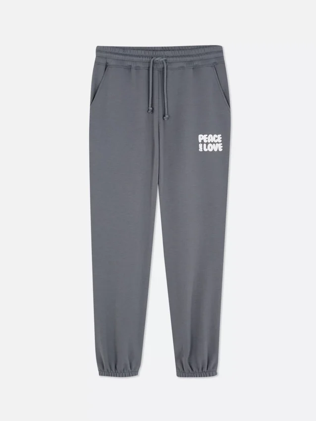 Bedruckte Jogginghose mit Bündchen Bedruckte Jogginghose mit Bündchen