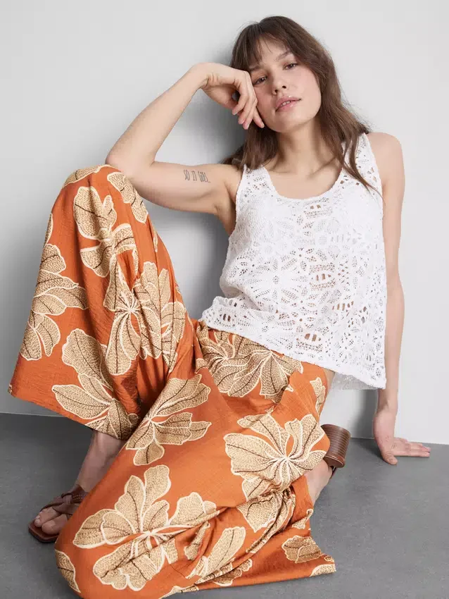 Bedruckte Palazzo-Hose Bedruckte Palazzo-Hose