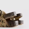 Bedruckte Sandalen mit doppeltem Schnallenriemen