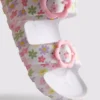 Bedruckte Sandalen mit doppeltem Schnallenriemen