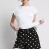 Bedruckte Shorts mit hoher Taille Bedruckte Shorts mit hoher Taille