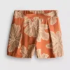 Bedruckte Shorts mit hoher Taille Bedruckte Shorts mit hoher Taille
