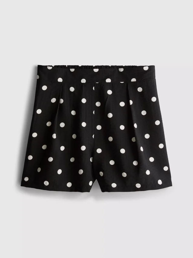 Bedruckte Shorts mit hoher Taille Bedruckte Shorts mit hoher Taille