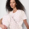 Bedruckte Shorts mit Kurzarm-Schlafanzug aus Baumwolle Bedruckte Shorts mit Kurzarm-Schlafanzug aus Baumwolle