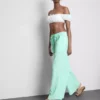 Bedruckte Strandhose mit weitem Bein