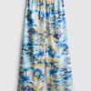 Bedruckte Strandhose mit weitem Bein Bedruckte Strandhose mit weitem Bein