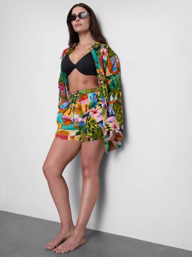 Bedruckte Strandshorts Bedruckte Strandshorts