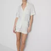 Bedruckter kurzer Boyfriend-Schlafanzug Bedruckter kurzer Boyfriend-Schlafanzug