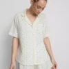 Bedruckter kurzer Boyfriend-Schlafanzug Bedruckter kurzer Boyfriend-Schlafanzug