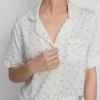 Bedruckter kurzer Boyfriend-Schlafanzug Bedruckter kurzer Boyfriend-Schlafanzug