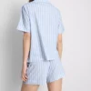 Bedruckter Shorty-Schlafanzug im Boyfriend-Stil Bedruckter Shorty-Schlafanzug im Boyfriend-Stil