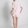 Bedruckter Teddy-Boyfriend-Shorty-Schlafanzug Bedruckter Teddy-Boyfriend-Shorty-Schlafanzug