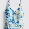 Bedrucktes Tankini-Oberteil Bedrucktes Tankini-Oberteil