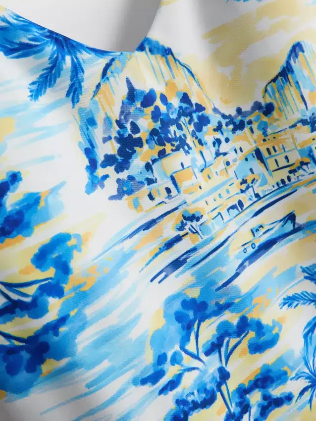 Bedrucktes Tankini-Oberteil Bedrucktes Tankini-Oberteil