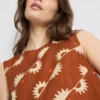 Bedrucktes Tanktop aus Baumwollmischung Bedrucktes Tanktop aus Baumwollmischung