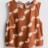Bedrucktes Tanktop aus Baumwollmischung Bedrucktes Tanktop aus Baumwollmischung