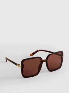 Übergroße quadratische Sonnenbrille