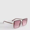 Übergroße quadratische Sonnenbrille Übergroße quadratische Sonnenbrille