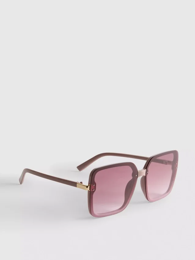 Übergroße quadratische Sonnenbrille Übergroße quadratische Sonnenbrille