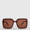 Übergroße quadratische Sonnenbrille Übergroße quadratische Sonnenbrille