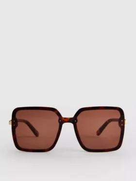 Übergroße quadratische Sonnenbrille