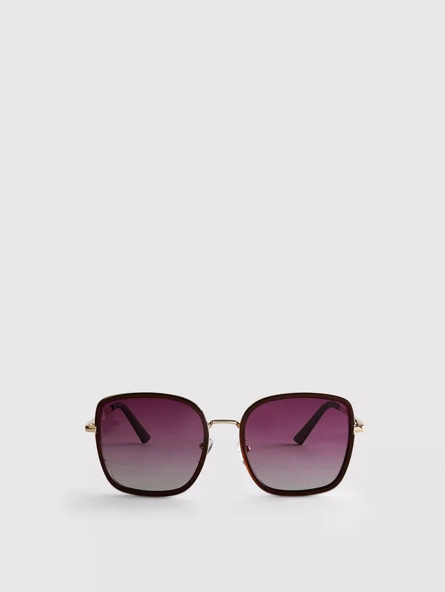 Übergroße quadratische Sonnenbrille Übergroße quadratische Sonnenbrille