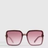 Übergroße quadratische Sonnenbrille Übergroße quadratische Sonnenbrille