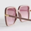 Übergroße quadratische Sonnenbrille Übergroße quadratische Sonnenbrille