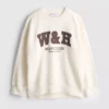 Übergroßes Sweatshirt aus baumwollreicher Active-Run-Club-Kombination Übergroßes Sweatshirt aus baumwollreicher Active-Run-Club-Kombination