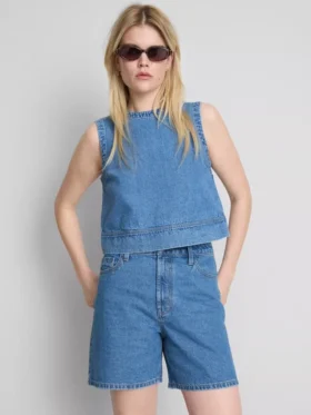 Bermudashorts aus Baumwoll-Denim