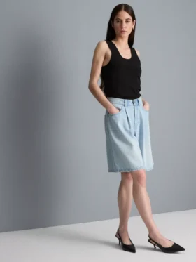 Bermudashorts aus Baumwoll-Denim
