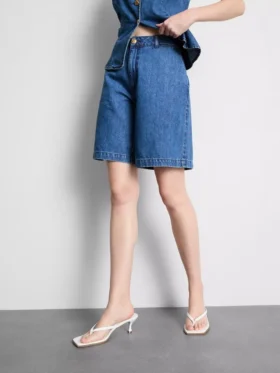 Bermudashorts aus Baumwoll-Denim