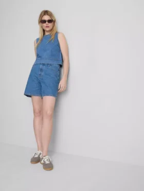 Bermudashorts aus Baumwoll-Denim