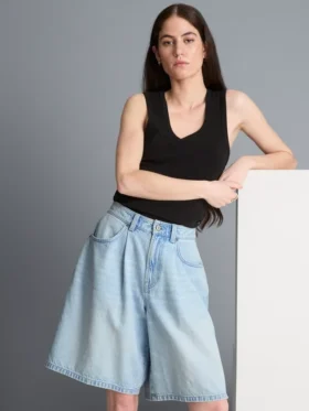 Bermudashorts aus Baumwoll-Denim