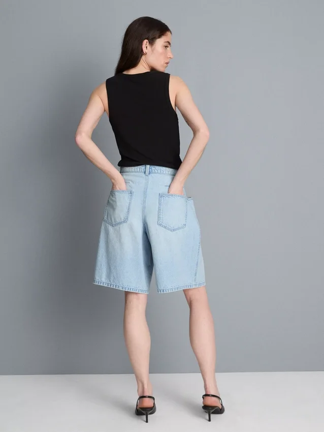 Bermudashorts aus Baumwoll-Denim Bermudashorts aus Baumwoll-Denim