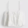 Besticktes, kurzes Cami-Top aus Baumwolle Besticktes, kurzes Cami-Top aus Baumwolle