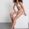 Bikini-Höschen aus Gingham mit Gänseblümchen-Borte Bikini-Höschen aus Gingham mit Gänseblümchen-Borte