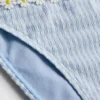 Bikini-Höschen aus Gingham mit Gänseblümchen-Borte Bikini-Höschen aus Gingham mit Gänseblümchen-Borte