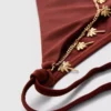 Bikini-Höschen mit Kettenverzierung und seitlichen Bindebändern Bikini-Höschen mit Kettenverzierung und seitlichen Bindebändern