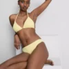 Bikini-Oberteil im Dreieck-Schnitt mit Crinkle-Struktur