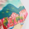 Bikini-Oberteil mit Bandana-Print und landschaftlichem Motiv Bikini-Oberteil mit Bandana-Print und landschaftlichem Motiv