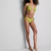 Bikini-Oberteil mit Dreiecks-Schnitt und Fischstickerei Bikini-Oberteil mit Dreiecks-Schnitt und Fischstickerei