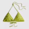 Bikini-Oberteil mit Dreiecks-Schnitt und Fischstickerei Bikini-Oberteil mit Dreiecks-Schnitt und Fischstickerei