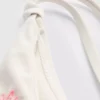 Bikini-Unterteil mit Muschelstickerei und seitlichen Bändern Bikini-Unterteil mit Muschelstickerei und seitlichen Bändern