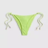 Bikini-Unterteil mit Perlenverzierung und seitlichen Bindebändern Bikini-Unterteil mit Perlenverzierung und seitlichen Bindebändern