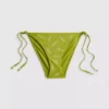 Bikini-Unterteil mit seitlichen Bindebändern und Stickerei Bikini-Unterteil mit seitlichen Bindebändern und Stickerei