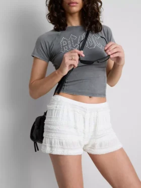 Bloomer-Shorts mit Rüschen