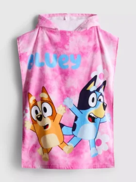 Bluey-Poncho aus Frottee mit Kapuze Bluey-Poncho aus Frottee mit Kapuze