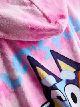 Bluey-Poncho aus Frottee mit Kapuze Bluey-Poncho aus Frottee mit Kapuze